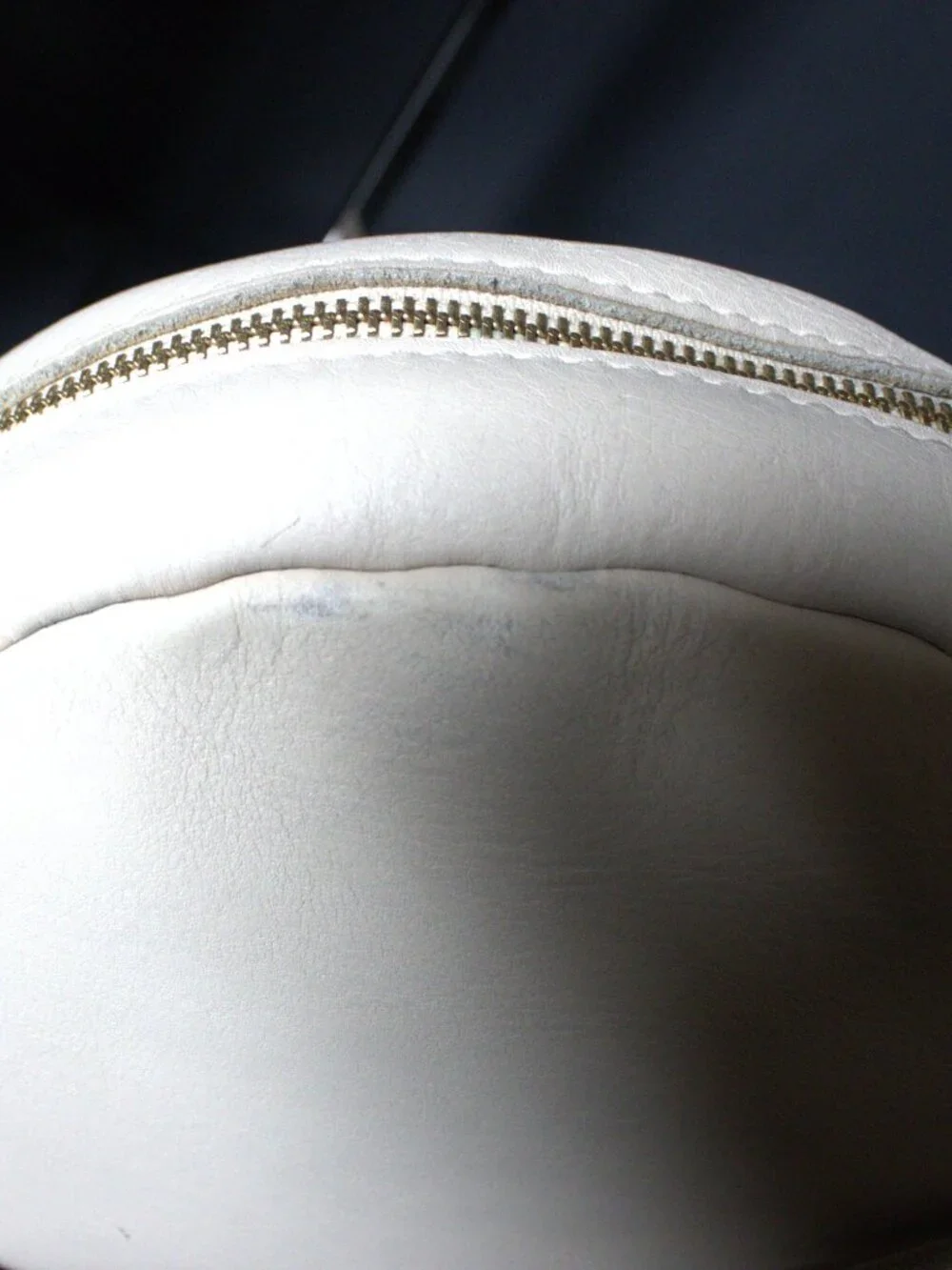 Portland Leather Goods, Bone Leather Circle Crossbody Handbag, Gold Hardware